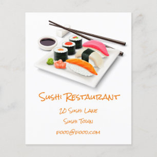 Sushi Japans modern voedselrestaurant Flyer