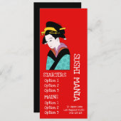 Sushi Japans restaurant sushi diner menu (Voorkant / Achterkant)