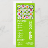 Sushi Japans restaurant wasabi menu (Voorkant / Achterkant)