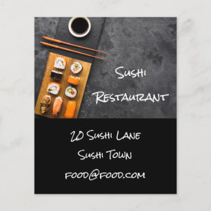 Sushi Japans stijlvol voedsel restaurant Flyer