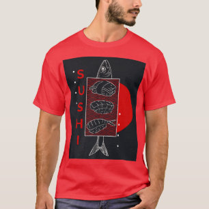 Sushi  Japanse Kawaii Retro Japan Anime  T-shirt