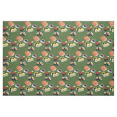 sushi japonais nourriture tissu vert (Fat Quarter)