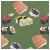 sushi japonais nourriture tissu vert (Détail)