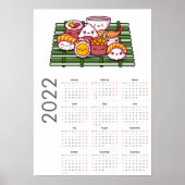 Sushi Kalender 2022 Poster (Voorkant)