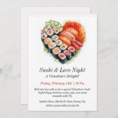  Sushi & Love Uitnodiging (Voorkant / Achterkant)
