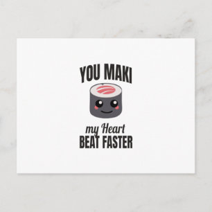 Sushi Maki Japanse voedselkookgerei — Gift Idee Briefkaart