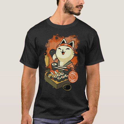 Sushi Master Cat Sweatshirt (Voorkant)