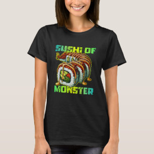 sushi met monsterontwerp t-shirt
