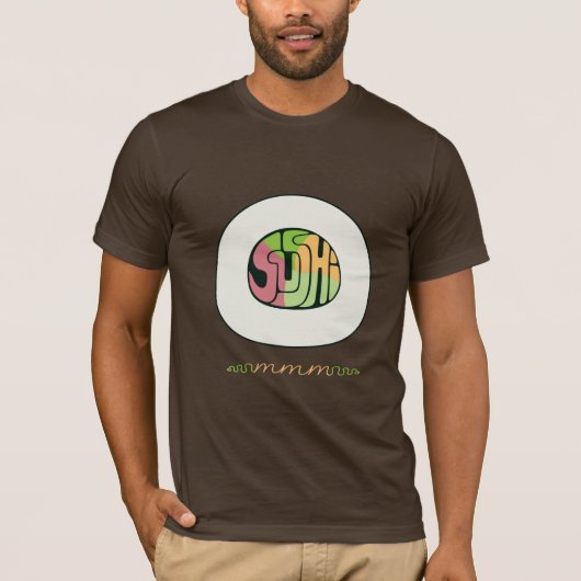Sushi mmm Shirt (Voorkant)