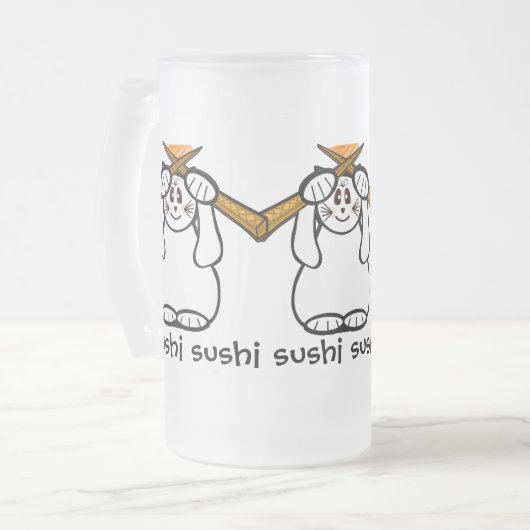 Sushi Mug Lucky Chat - Maneki Neko - Beckoning...  (Devant gauche)