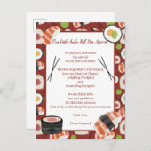 Sushi Neutral Faire-part de naissance (Devant / Derrière)