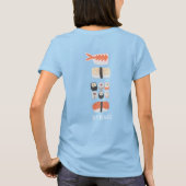 Sushi Nigiri Maki Roll Name T-shirt (Achterkant)