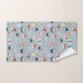 Sushi Nigiri Maki Roll Pattern Bad Handdoek (Handdoek)