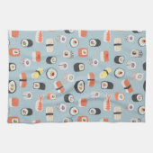 Sushi Nigiri Maki Roll Pattern Theedoek (Horizontaal)