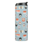 Sushi Nigiri Maki Roll Pattern Thermosbeker (Gedraaid links)