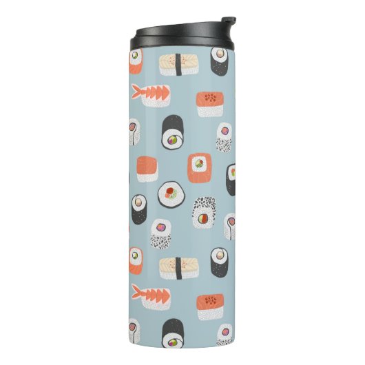 Sushi Nigiri Maki Roll Pattern Thermosbeker (Gedraaid links)