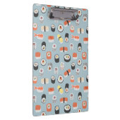 Sushi Nigiri Maki Roll Patterned Klembord (Rechts)