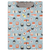 Sushi Nigiri Maki Roll Patterned Klembord (Voorkant)
