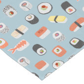 Sushi Nigiri Maki Roll Patterned Korte Tafelloper (Hoek)