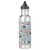 Sushi Nigiri Maki Roll Patterned Waterfles (Links)
