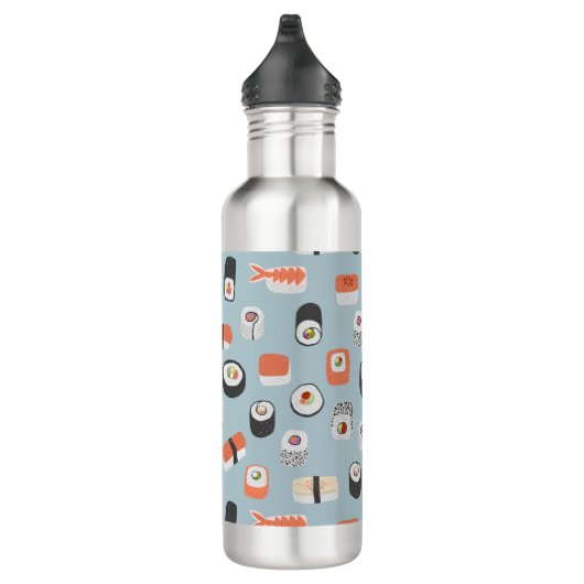 Sushi Nigiri Maki Roll Patterned Waterfles (Rechts)