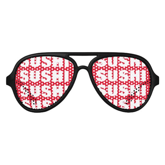 Sushi obsessie shades aviator zonnebril (Voorkant)