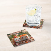 sushi-onderzetters vierkante kartonnen onderzetter (Insitu)