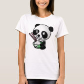 SUSHI PANDA PORTER DES T-SHIRTS FEMMES CUTES (Devant)