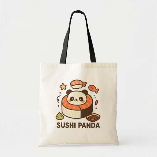 Sushi Panda Tote Bag (Voorkant)