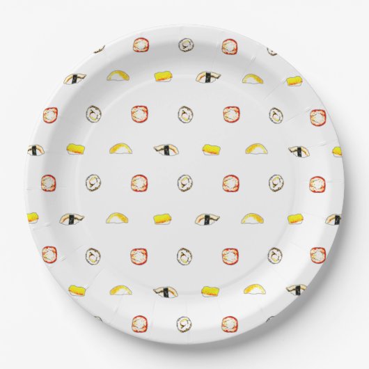 Sushi Paper-Bord Papieren Bordje (Voorkant)