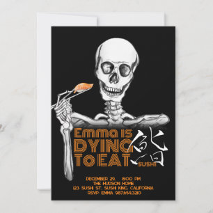 SUSHI partij uitnodigingskaarten Kaart