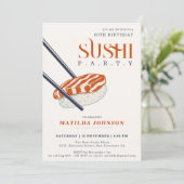Sushi Party 60e verjaardag Kaart (Staand voorkant)