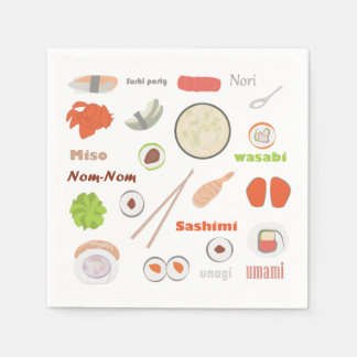 Sushi Party Napkins Servet