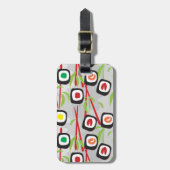 Sushi Pattern Bagagelabel (Voorkant verticaal)