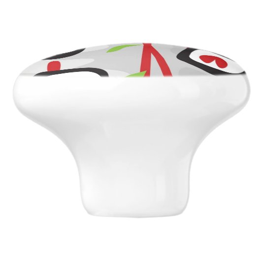 Sushi Pattern Keramische Knop (Zijkant)