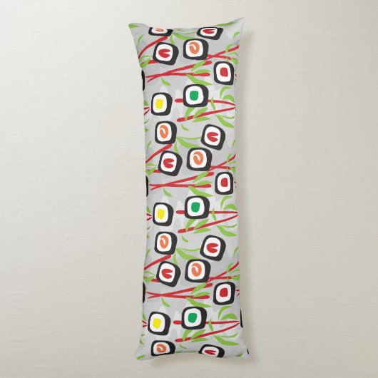 Sushi Pattern Lichaamskussen (Achterkant (Verticaal))