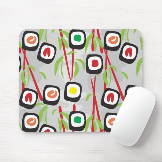 Sushi Pattern Muismat (Met muis)