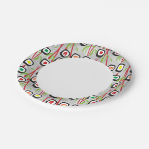 Sushi Pattern Papieren Bordje