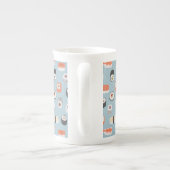Sushi Pattern Porselein Kop (Achterkant)