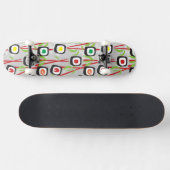 Sushi Pattern Skateboard (Horizontaal)