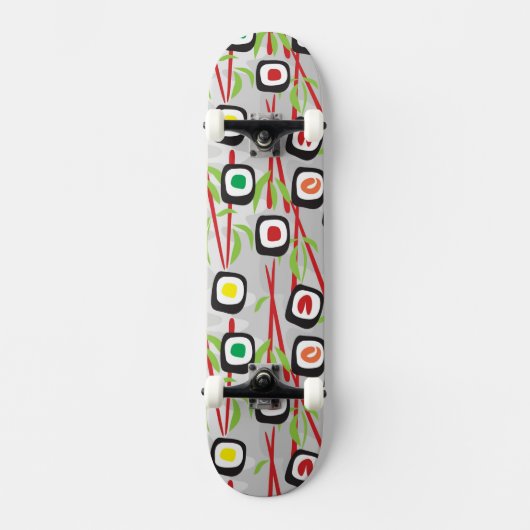 Sushi Pattern Skateboard (Voorkant)