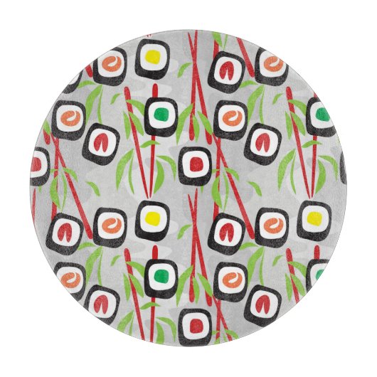 Sushi Pattern Snijplank (Voorkant)