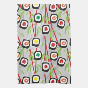 Sushi Pattern Theedoek