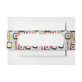 Sushi Pattern Uitnodigingen Wikkel (Voorkant Voorbeeld)