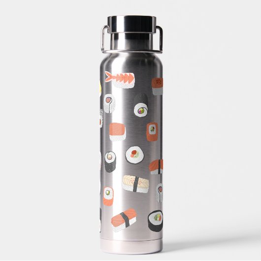 Sushi Pattern Waterfles (Achterkant)