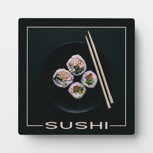 Sushi plaque fotoplaat (Voorkant)
