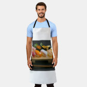 Sushi Platter Apron – Classic Nigiri Harmony Schort (Gedragen)