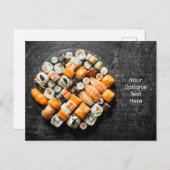 Sushi Platter Briefkaart (Voorkant / Achterkant)