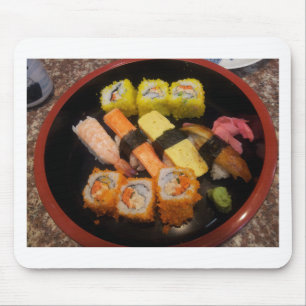 Sushi Raw Food Japans maalmiddel Delicious Serving Muismat