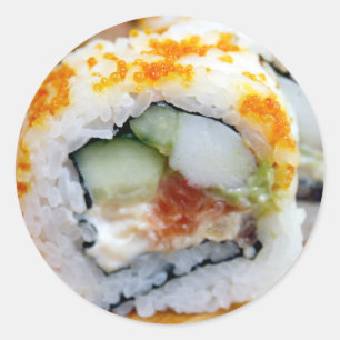 Sushi Realistisch eten Ronde Sticker